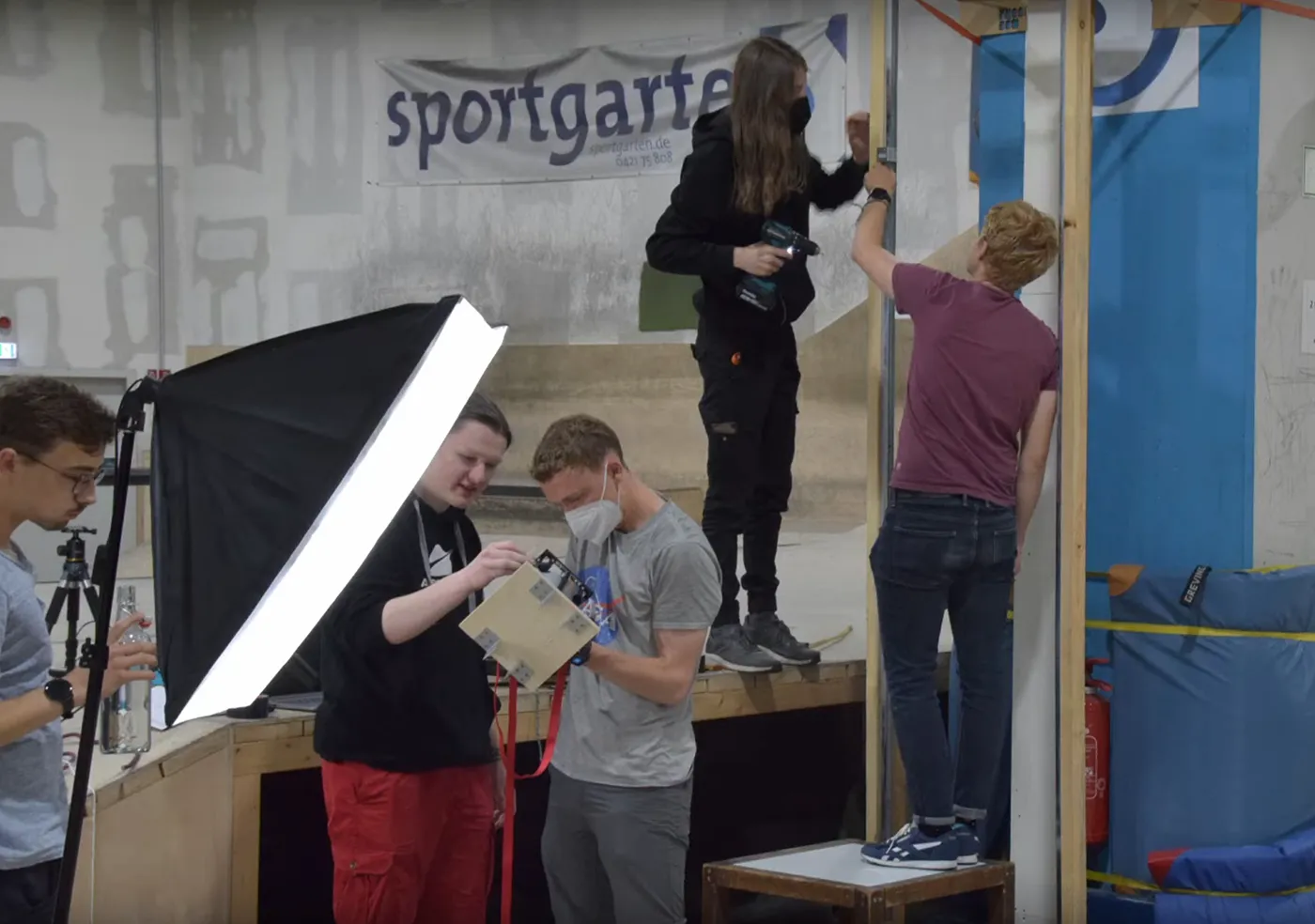 Then we can finally start the first building